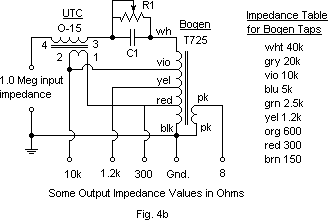 1.0 Meg circuit to use with Ouncer O-15 transformer